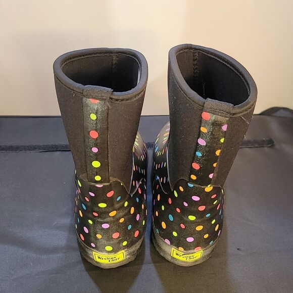 WESTERN CHIEF RUBBER POLKA RAIN BOOTS - Picture 6 of 15